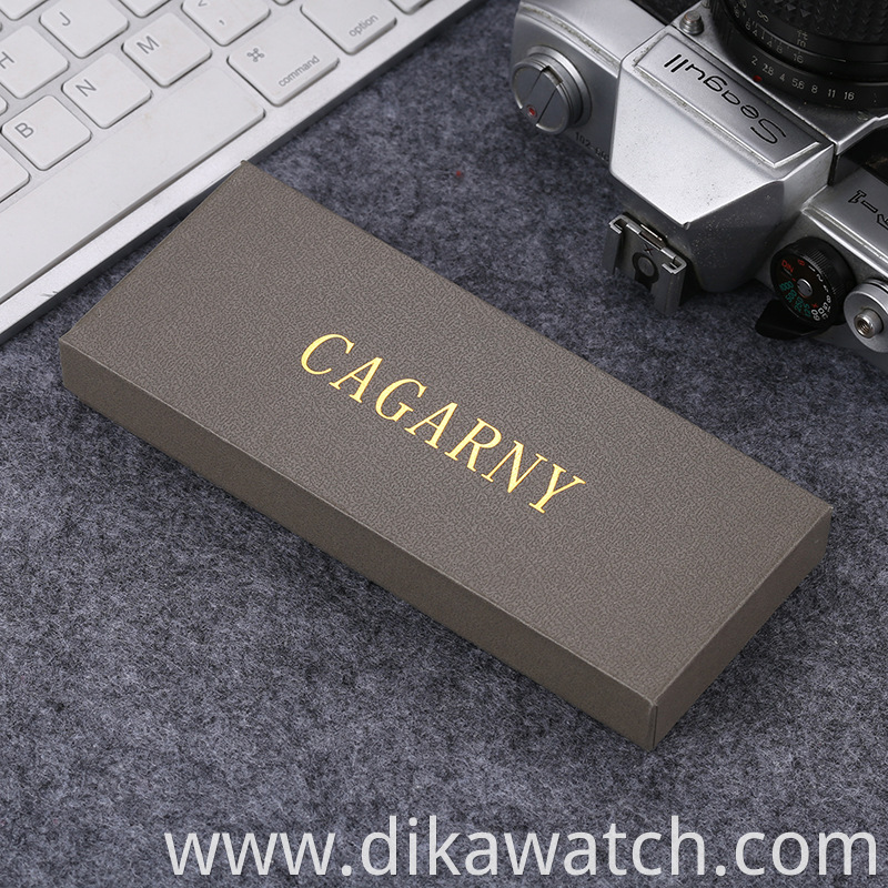 Cagarny Watch Box Luxury Gray Box Watch Orange Boxes For Watches 010203